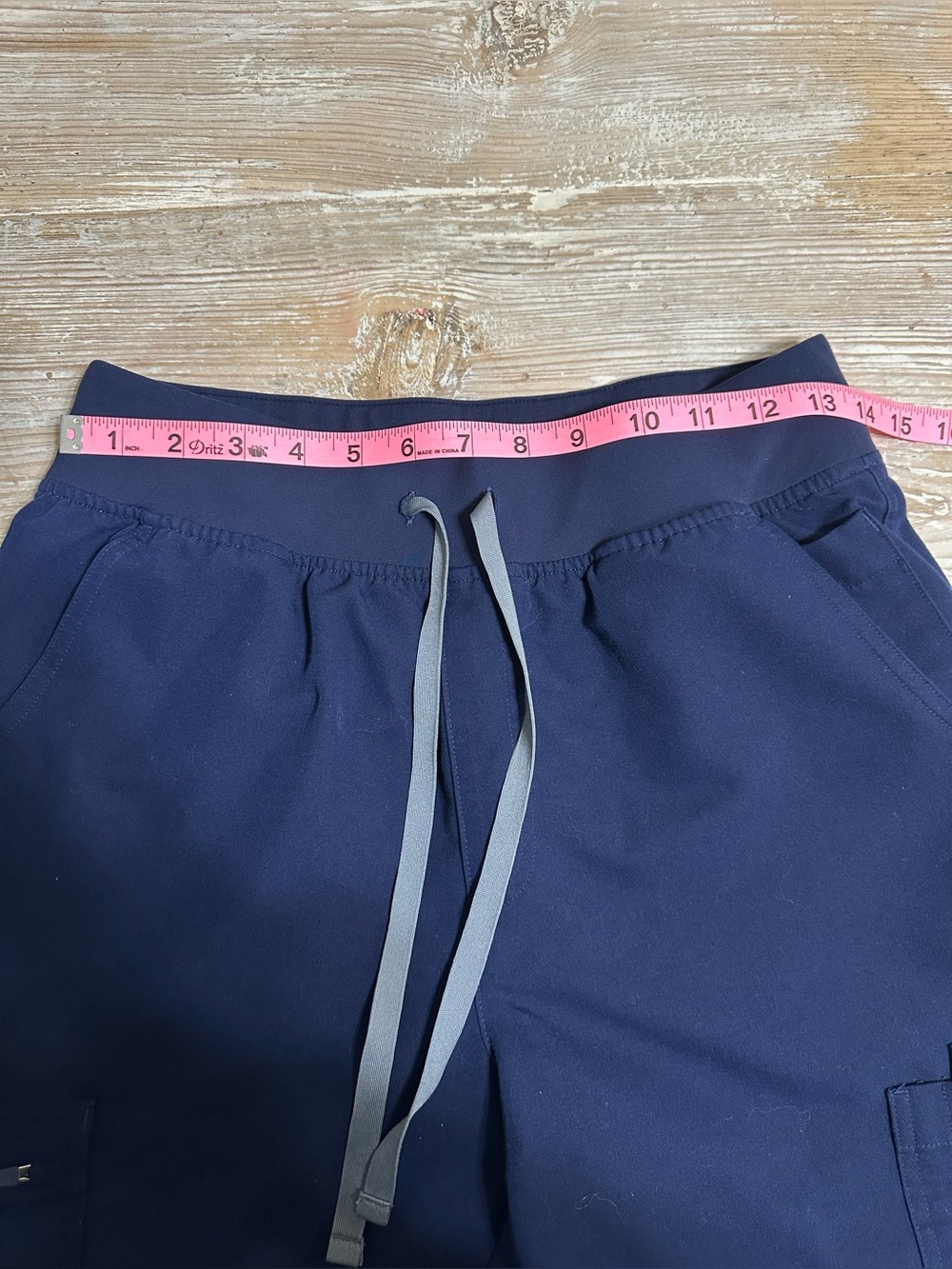 Figs Yola High-Rise Slim Scrub Pant Navy Blue Sz M Tall - Picture 12 of 14